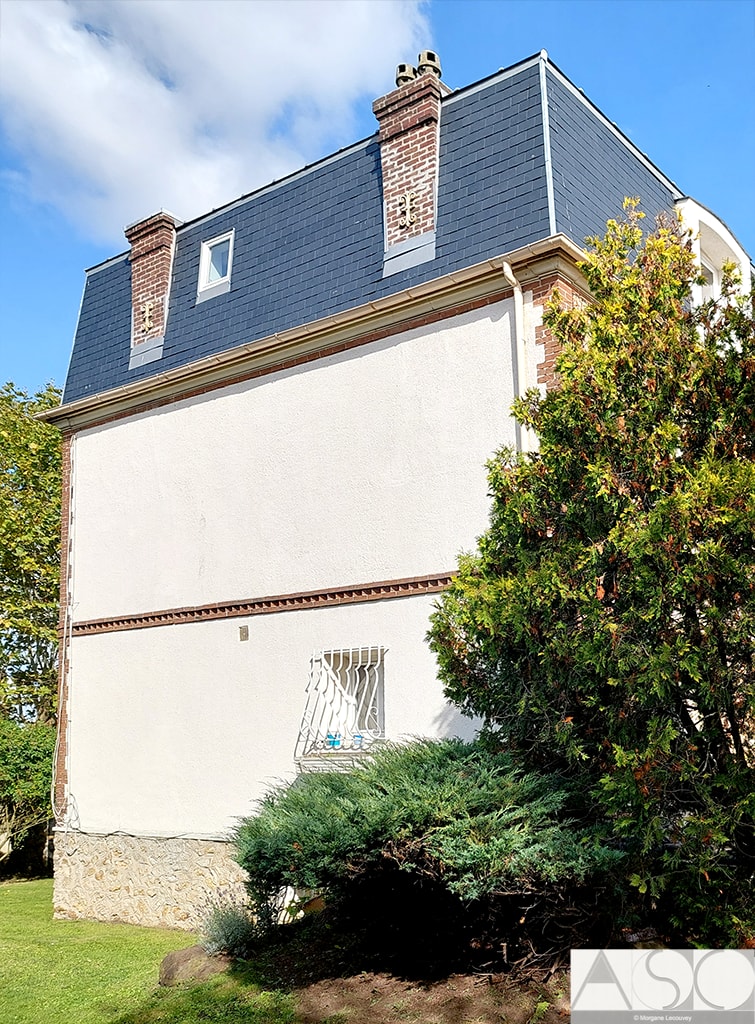 Après travaux — Surélévation mansart d'une maison individuelle