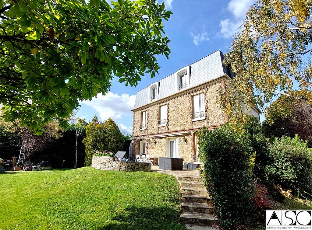 Plan avant/après — Surélévation Mansart Maison