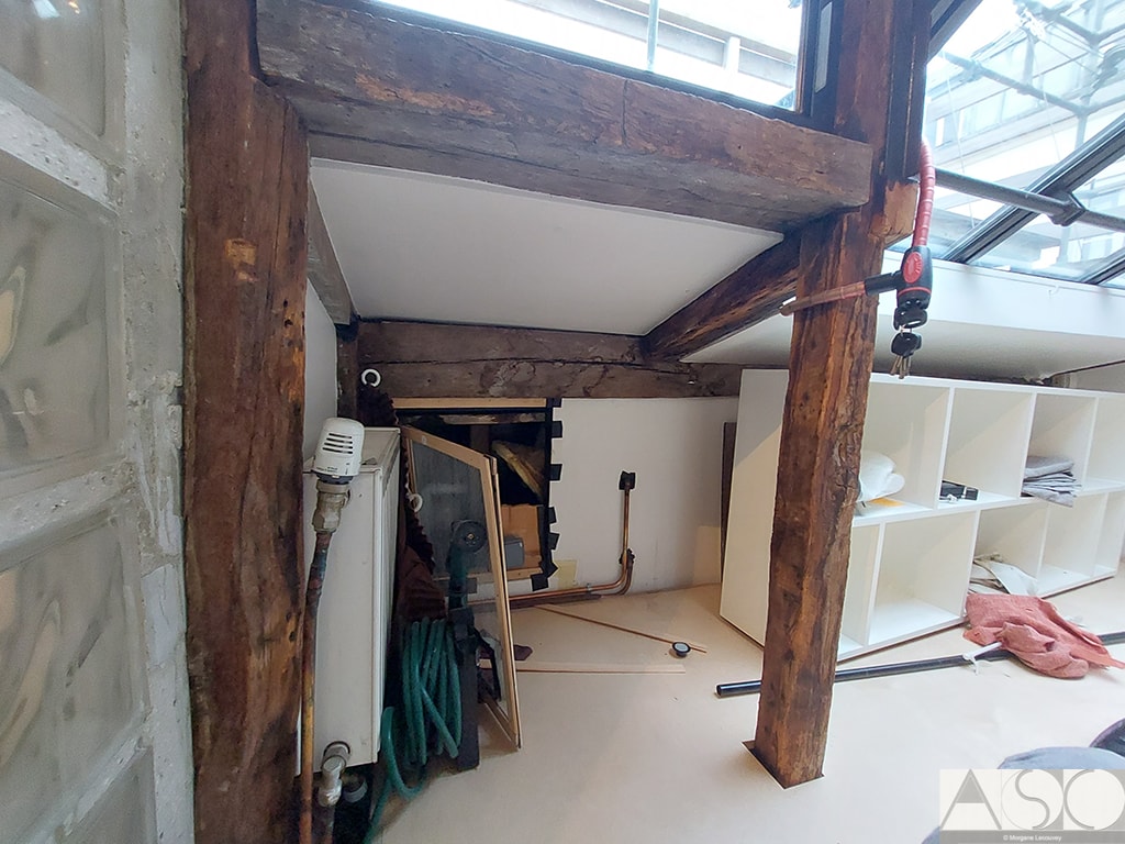 Avant travaux — Création d'une terrasse tropézienne dans un appartement à Paris