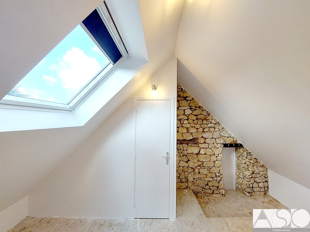 Après travaux — Isolation et Rénovation des combles d'une longère de 150 ans